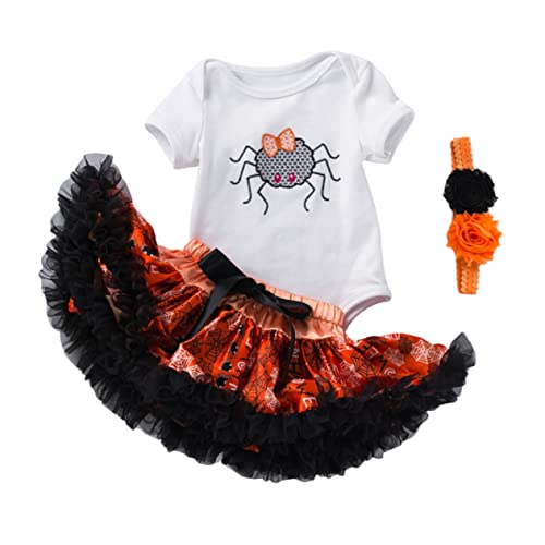 VALICLUD 1 Satz Halloween-Kleideranzug Mädchen Outfits Kleinkind Unterlage erste halloween party kopftücher kleidung Cartoon- -Halloween-Kostüme Halloween-Säuglingsspielanzugrock Garn VALICLUD 1 Satz Halloween-Kleideranzug Mädchen Outfits Kleinkind Unterlage erste halloween party kopftücher kleidung Cartoon- -Halloween-Kostüme Halloween-Säuglingsspielanzugrock Garn von VALICLUD