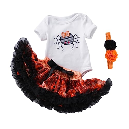 VALICLUD 1 Satz Halloween-Kleideranzug Unterlage Kleinkind Outfits erste halloween party kopftücher kleidung Halloween-Kostüm für Mädchen Halloween-Babyspielanzug mit Tutu-Rock Garn VALICLUD 1 Satz Halloween-Kleideranzug Unterlage Kleinkind Outfits erste halloween party kopftücher kleidung Halloween-Kostüm für Mädchen Halloween-Babyspielanzug mit Tutu-Rock Garn von VALICLUD