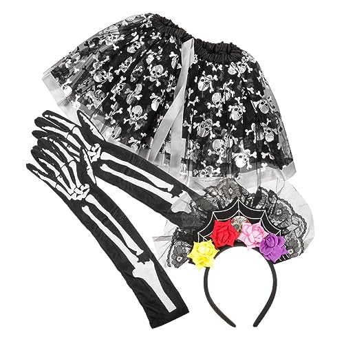 VALICLUD 1 Satz Halloween Rock Cosplay-accessoires Verkleiden Kostüm Stirnband Maskerade Ballettröckchen Und Mädchen Netz Klein Stoff von VALICLUD