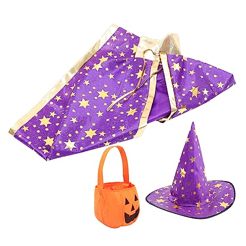VALICLUD 1 Satz Halloween-Umhang Halloween-Cosplay-Kleidung Halloween-Hüte für kinderkostüme halloween kinderkostum halloween weihnachtsdeko Kinderumhang und Hut Zaubererhut Vlies VALICLUD 1 Satz Halloween-Umhang Halloween-Cosplay-Kleidung Halloween-Hüte für kinderkostüme halloween kinderkostum halloween weihnachtsdeko Kinderumhang und Hut Zaubererhut Vlies von VALICLUD