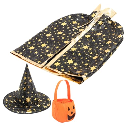 VALICLUD 1 Satz Halloween-Umhang Halloween-Kleid-Outfit Poncho mit Kapuze Kinderkostüm Schlag halloween umhang halloween costume weihnachtsdeko Kürbistasche Umhang für Vlies Black VALICLUD 1 Satz Halloween-Umhang Halloween-Kleid-Outfit Poncho mit Kapuze Kinderkostüm Schlag halloween umhang halloween costume weihnachtsdeko Kürbistasche Umhang für Vlies Black von VALICLUD
