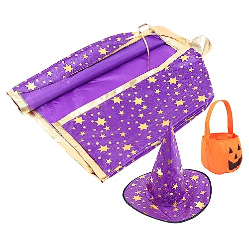 VALICLUD 1 Satz Halloween-Umhang Kinderkostüme Halloween-Kürbiskorb Masken kinderkostum halloween costume halloween weihnachtsdeko Party-Cosplay-Umhang Kürbistasche Kap Vlies Violett VALICLUD 1 Satz Halloween-Umhang Kinderkostüme Halloween-Kürbiskorb Masken kinderkostum halloween costume halloween weihnachtsdeko Party-Cosplay-Umhang Kürbistasche Kap Vlies Violett von VALICLUD
