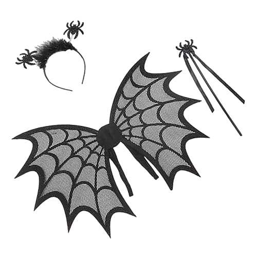 VALICLUD 1 Satz Halloween-flügel-kostüm-set, Rollenspiel-flügel, Cosplay-stick, Rollenspiel-stirnband-kostüm VALICLUD 1 Satz Halloween-flügel-kostüm-set, Rollenspiel-flügel, Cosplay-stick, Rollenspiel-stirnband-kostüm von VALICLUD