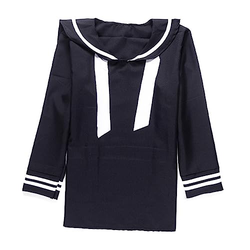 VALICLUD 1 Satz Halloween männliche Marineuniform halloween costume halloween kleidung faschingskostüme Marine-Look Cosplay Matrosenanzug Party-Navy-Kostüm-Kit Polyester (Polyester) Blue von VALICLUD