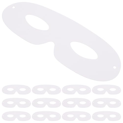 VALICLUD 1 Satz Halloween-maske Papiermaske Für Halloween Masken Realistische Gesichtsmaske Party Maskerade-maske-paar Maskerade Maske Herren Abdeckung Led-maske Flecken Papierstau Weiß von VALICLUD