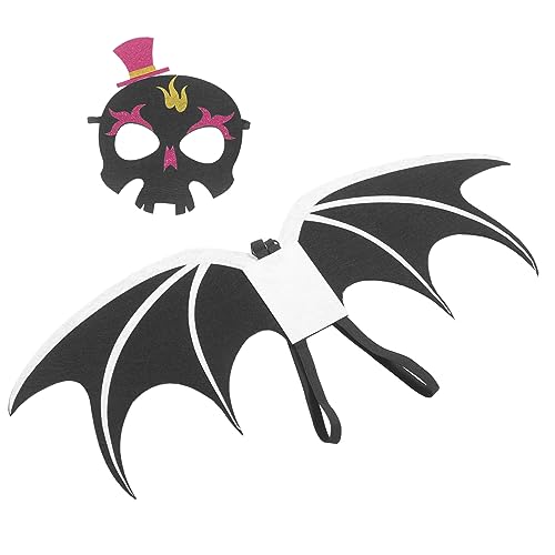 VALICLUD 1 Satz Halloween-teufelsflügel-maskenset Für Beängstigend Erwachsene Halloween-teufelskostüm Halloween-kostümflügel Halloween-kostüme Für Cosplay-zubehör Vlies Black VALICLUD 1 Satz Halloween-teufelsflügel-maskenset Für Beängstigend Erwachsene Halloween-teufelskostüm Halloween-kostümflügel Halloween-kostüme Für Cosplay-zubehör Vlies Black von VALICLUD