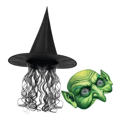 VALICLUD 1 Satz Hexenanzug Halloween-kostüm Frauen Kostüm Verkleidungsmaske Kostüm Halloween-hexenhut Leuchtet Cosplay -perücke Frauen Outfit Hexen-cosplay-maske Kessel Oxford-stoff VALICLUD 1 Satz Hexenanzug Halloween-kostüm Frauen Kostüm Verkleidungsmaske Kostüm Halloween-hexenhut Leuchtet Cosplay -perücke Frauen Outfit Hexen-cosplay-maske Kessel Oxford-stoff von VALICLUD