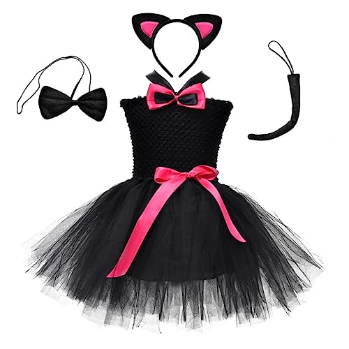 VALICLUD 1 Satz Katzenrock Anzug Christmas costume halloween costume halloween kostün kinderbekleidung schwarzes kleid Festival-Cosplay-Kostüme Tutu-Kleid für Mädchen Baumwolle Rosy VALICLUD 1 Satz Katzenrock Anzug Christmas costume halloween costume halloween kostün kinderbekleidung schwarzes kleid Festival-Cosplay-Kostüme Tutu-Kleid für Mädchen Baumwolle Rosy von VALICLUD