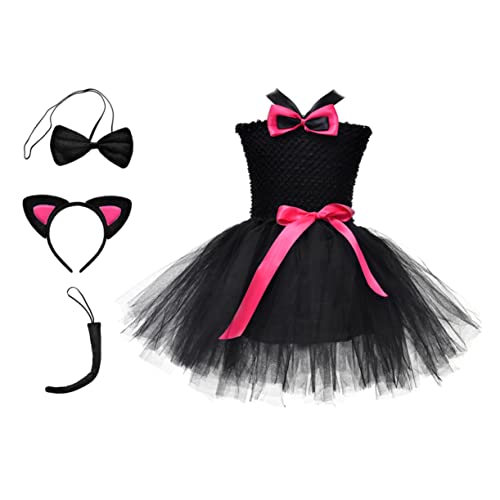 VALICLUD 1 Satz Katzenrock Anzug Kleidung Tutu-rock Leistungsrock Für Mädchen Halloween-tutu-kleid Kostümanzug Für Kätzchenrock Für Mädchen Tutu-anzug Baumwolle Rosy VALICLUD 1 Satz Katzenrock Anzug Kleidung Tutu-rock Leistungsrock Für Mädchen Halloween-tutu-kleid Kostümanzug Für Kätzchenrock Für Mädchen Tutu-anzug Baumwolle Rosy von VALICLUD