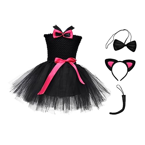 VALICLUD 1 Satz Katzenrock Anzug Schwarzes Kleid Kätzchenrock Für Mädchen Tutu-anzug Kostümanzug Für Halloween-tutu-kleid Tutu-rock Leistungsrock Für Mädchen Baumwolle Rosy VALICLUD 1 Satz Katzenrock Anzug Schwarzes Kleid Kätzchenrock Für Mädchen Tutu-anzug Kostümanzug Für Halloween-tutu-kleid Tutu-rock Leistungsrock Für Mädchen Baumwolle Rosy von VALICLUD