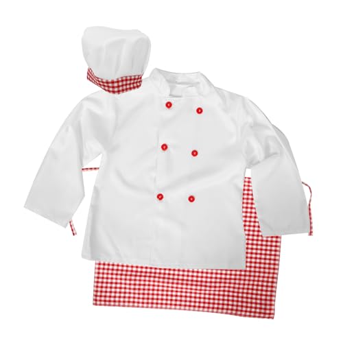 VALICLUD 1 Satz Kochuniform für verkleidung kinderkochmütze kochschürze basteln für Bausatz kleider Spielkleidung vorgeben Koch-Rollenspielkostüm Polyester VALICLUD 1 Satz Kochuniform für verkleidung kinderkochmütze kochschürze basteln für Bausatz kleider Spielkleidung vorgeben Koch-Rollenspielkostüm Polyester von VALICLUD