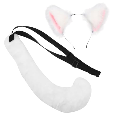 VALICLUD 1 Satz Kopfschmuck Mit Fuchsohren Stirnband Und Ohren Katzenohren Fellkatze Kopfbedeckung Gelb Katzenstirnbänder Katzenschwanz Klein K Kaninchenfellstoff Weiß VALICLUD 1 Satz Kopfschmuck Mit Fuchsohren Stirnband Und Ohren Katzenohren Fellkatze Kopfbedeckung Gelb Katzenstirnbänder Katzenschwanz Klein K Kaninchenfellstoff Weiß von VALICLUD