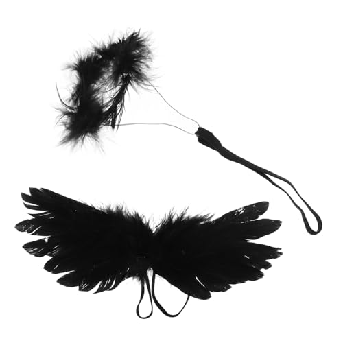 VALICLUD 1 Satz Kopfschmuck Requisiten Miniatur-engelsflügel-Requisiten Engel Wings Stilvolle Engelsflügel-Requisiten Engelsflügel Ornamente Kleiner Miniflügel Schwarz Feder VALICLUD 1 Satz Kopfschmuck Requisiten Miniatur-engelsflügel-Requisiten Engel Wings Stilvolle Engelsflügel-Requisiten Engelsflügel Ornamente Kleiner Miniflügel Schwarz Feder von VALICLUD
