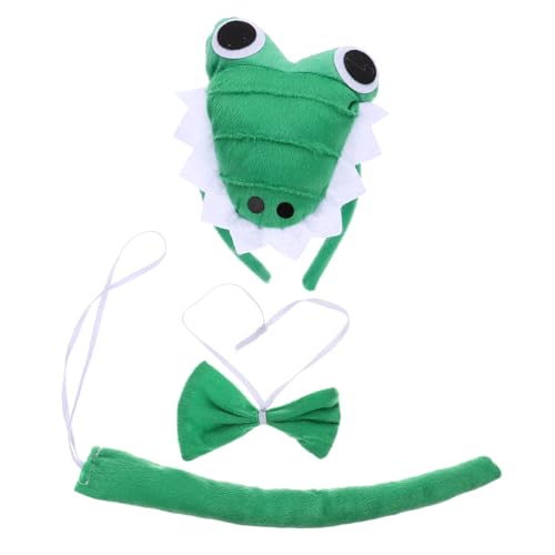 VALICLUD Tierkostümset für Mädchen Alligator Stirnband mit Fliege Halloween Cosplay Requisiten für Themenpartys VALICLUD Tierkostümset für Mädchen Alligator Stirnband mit Fliege Halloween Cosplay Requisiten für Themenpartys von VALICLUD