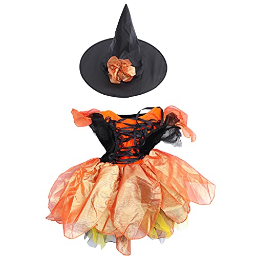 VALICLUD 1 Satz Mädchen Kleiden Sich Meerjungfrau Outfit Für Mädchen Outfits Hexenoutfit Für Mädchenmütze Hexenhut Und Rock Kessel Halloween Kinderkostüme Orange Polyester VALICLUD 1 Satz Mädchen Kleiden Sich Meerjungfrau Outfit Für Mädchen Outfits Hexenoutfit Für Mädchenmütze Hexenhut Und Rock Kessel Halloween Kinderkostüme Orange Polyester von VALICLUD