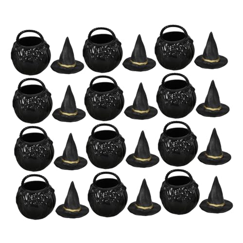 VALICLUD 1 Satz Mini Kessel und Hexenhut Teiliges Halloween für Partys für DIY Geschenktütenfüller aus Hochwertigem Gefertigt für Jede Halloween Feier VALICLUD 1 Satz Mini Kessel und Hexenhut Teiliges Halloween für Partys für DIY Geschenktütenfüller aus Hochwertigem Gefertigt für Jede Halloween Feier von VALICLUD