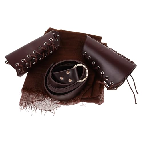 VALICLUD 1 Satz Mittelalterliche Ritter-Cosplay-Requisiten, Ritter-Cosplay-gürtel, Umhang-armschienen von VALICLUD