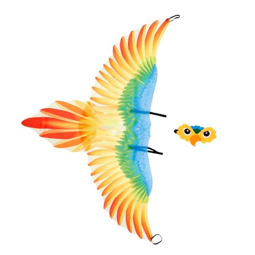 VALICLUD 1 Satz Papageienflügel-Umhang kinderkostum halloween Theater Requisiten Cosplay Kinderhalloween-Kostüme Mädchen Vogel Flügel Papageienkleidung Vogelkostüm Stoff Orange VALICLUD 1 Satz Papageienflügel-Umhang kinderkostum halloween Theater Requisiten Cosplay Kinderhalloween-Kostüme Mädchen Vogel Flügel Papageienkleidung Vogelkostüm Stoff Orange von VALICLUD