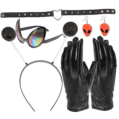 VALICLUD 1 Satz Party -Kleidungsstück Außerirdischer Erwachsene schnapsgläser Haarband Dekorative Brille kreative Brillen Cosplay-Brille Partyzubehör Plastik Schwarz VALICLUD 1 Satz Party -Kleidungsstück Außerirdischer Erwachsene schnapsgläser Haarband Dekorative Brille kreative Brillen Cosplay-Brille Partyzubehör Plastik Schwarz von VALICLUD