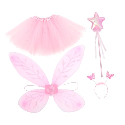 VALICLUD 1 Satz Prinzessinnenkleid Mit Flügeln Schmetterlings-outfit Für Mädchen Märchenprinzessin Kostüm Feenrock Ballettröckchen Kostüm Flügel Make-up-stirnband Dekorationen Rosa Tuch VALICLUD 1 Satz Prinzessinnenkleid Mit Flügeln Schmetterlings-outfit Für Mädchen Märchenprinzessin Kostüm Feenrock Ballettröckchen Kostüm Flügel Make-up-stirnband Dekorationen Rosa Tuch von VALICLUD