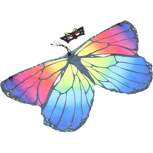 VALICLUD Schmetterlingsflügel-umhang Für Jungen Und Mädchen Schmetterlingskostüme Feenflügel-schal Kleinkind-schmetterlingsflügel Jungen Und Mädchen Party-accessoire von VALICLUD