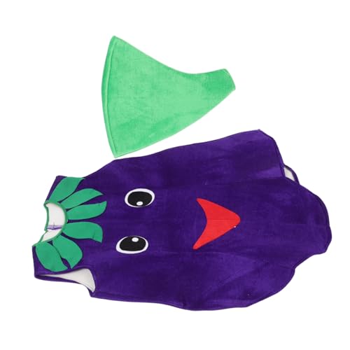 VALICLUD 1 Satz Schwamm-Auberginen-Kostüm Gemüse Erbse Halloween-Aubergine-Cosplay-Kostüm Cosplay-Kostüm für kinderkleidung kinderparty Cosplay-Kostümzubehör Cosplay -Kostüm Vinylon von VALICLUD