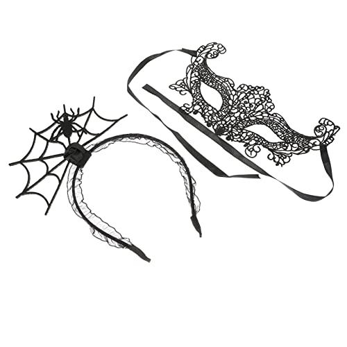 VALICLUD 1 Satz Spinnennetz-Stirnband haarreif halloween haarreifen halloween masken für halloween Mask props Kostüm Halloween -Ornamente Halloween-Cosplay-Ornamente Halbmasken Stoff Black VALICLUD 1 Satz Spinnennetz-Stirnband haarreif halloween haarreifen halloween masken für halloween Mask props Kostüm Halloween -Ornamente Halloween-Cosplay-Ornamente Halbmasken Stoff Black von VALICLUD