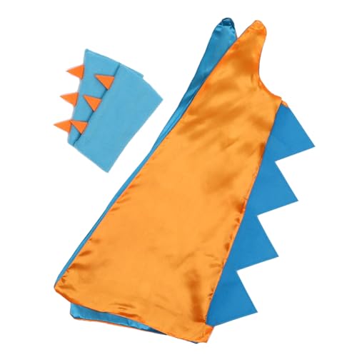 VALICLUD 1 Satz Umhang Für Kinderkostüm Umhang Des Drachenritters Roben Halloween-drachenumhang Cosplay Kostüm Anzug Umhänge Für Cosplay-kostümanzug Tuch Orange von VALICLUD