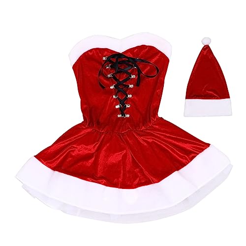 VALICLUD 1 Satz Weihnachtskostüm weihnachtsverkleidung weihnachts verkleidung festivals outfit Weihnachtskleidung für Fest damenbinden Bequemes Kleid Frauenkostüm Partyzubehör Polyester rot VALICLUD 1 Satz Weihnachtskostüm weihnachtsverkleidung weihnachts verkleidung festivals outfit Weihnachtskleidung für Fest damenbinden Bequemes Kleid Frauenkostüm Partyzubehör Polyester rot von VALICLUD