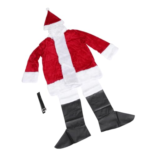 VALICLUD 1 Satz Weihnachtsmann-Kleidung Weihnachtsmann verkleidet erwachsener weihnachtsmann Weihnachtsmann-Kostüm Kleider weihnachtsdeko Weihnachtskleidung Cosplay rot von VALICLUD