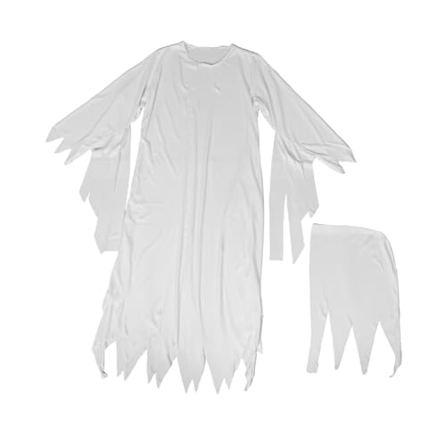 VALICLUD 1 Satz Weißes Gespensterkostüm mit Hut für Frauen Gruselige Halloween Verkleidung für Rollenspiele Cosplay Bühnenaufführungen VALICLUD 1 Satz Weißes Gespensterkostüm mit Hut für Frauen Gruselige Halloween Verkleidung für Rollenspiele Cosplay Bühnenaufführungen von VALICLUD