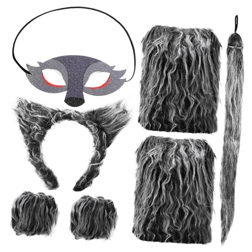 VALICLUD 1 Satz Wolfsohren Gesetzt Geweih Heiser Stirnband Mit Wolfsohren Leopard Bausätze Reh Bausatz Ratte Kuhohren Kostüm Wolf Figur Fuchsohren Kostüm Ohren Tragen Werwolf Garn VALICLUD 1 Satz Wolfsohren Gesetzt Geweih Heiser Stirnband Mit Wolfsohren Leopard Bausätze Reh Bausatz Ratte Kuhohren Kostüm Wolf Figur Fuchsohren Kostüm Ohren Tragen Werwolf Garn von VALICLUD