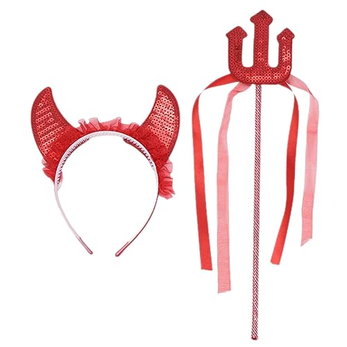 VALICLUD 1 Satz Zauberstadband Set Zauberstab Gothic Stoffnummer Erwachsene Stirnband Halloween-Accessoire-Mädchen Mädchen Halloween Hair Accessoire Cosplay -Accessoires Pailletten rot VALICLUD 1 Satz Zauberstadband Set Zauberstab Gothic Stoffnummer Erwachsene Stirnband Halloween-Accessoire-Mädchen Mädchen Halloween Hair Accessoire Cosplay -Accessoires Pailletten rot von VALICLUD