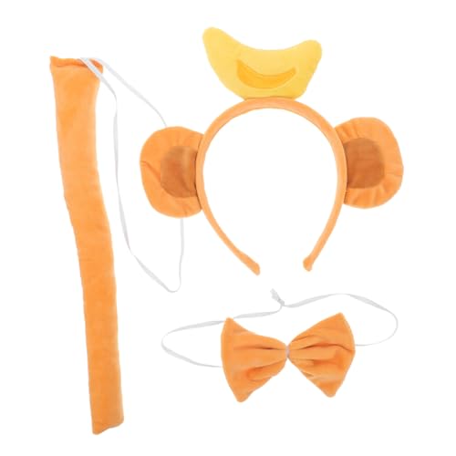 VALICLUD 1satz Cosplay Affen Kostüm Mit Haarreif Süßen Ohren Fliege Und Für Tierische Accessoires Für Partys Halloween Und Rollenspiele VALICLUD 1satz Cosplay Affen Kostüm Mit Haarreif Süßen Ohren Fliege Und Für Tierische Accessoires Für Partys Halloween Und Rollenspiele von VALICLUD