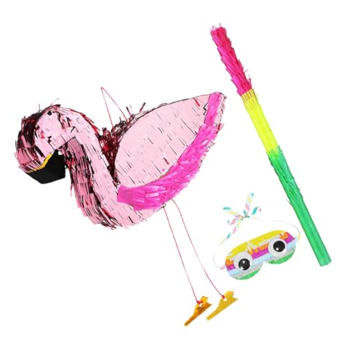 VALICLUD 1 Set Flamingo Party Supplies Rosa Piñata-bündel Mit Augenbinde Und Fledermaus Für Mädchen Kinder Piñata Tropical Flamingo Thema Geburtstagsparty Supplies VALICLUD 1 Set Flamingo Party Supplies Rosa Piñata-bündel Mit Augenbinde Und Fledermaus Für Mädchen Kinder Piñata Tropical Flamingo Thema Geburtstagsparty Supplies von VALICLUD