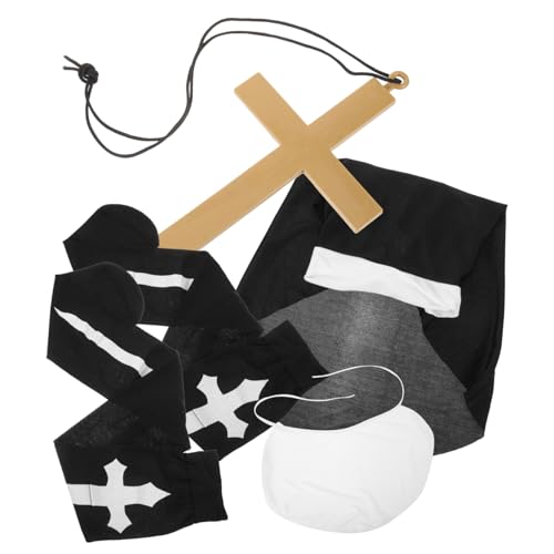 VALICLUD 1 Set Halloween Für Halloween Kostüme Overknee Strümpfe Stoff Kreuz Anhänger Halskette von VALICLUD