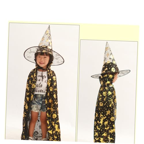 VALICLUD 1 Set Halloween Kleider Kostüme Outfits Mantel Halloween Outfit Cape Für Halloween Tuch Schwarz von VALICLUD