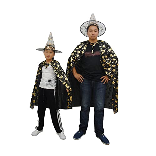 VALICLUD 1 Set Halloween Kleider Umhang Halloween Kostüme Outfits Für Mädchen Halloween Cosplay Outfit Halloween Outfit Halloween Cape Tuch Schwarz von VALICLUD
