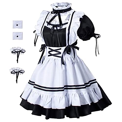VALICLUD Festival Damen Hellblau Damen Festlich 1 Set Halloween Kostü Mit Schürze Arm Fußbändern Cosplay Für Partys Rollenspiele VALICLUD Festival Damen Hellblau Damen Festlich 1 Set Halloween Kostü Mit Schürze Arm Fußbändern Cosplay Für Partys Rollenspiele von VALICLUD