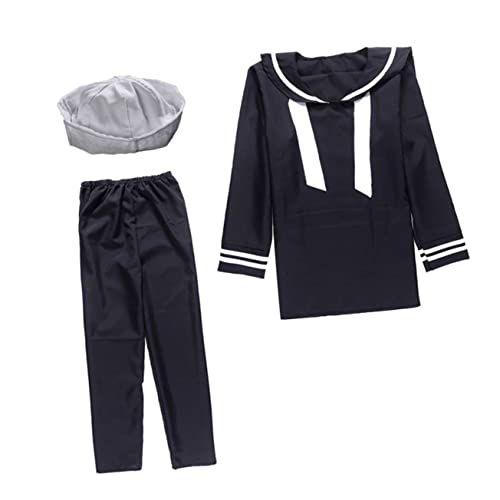 VALICLUD 1 Set Halloween Kostüme Der Männlichen Marineuniform Cosplay Matrosenanzug Blau Polyester Polyester VALICLUD 1 Set Halloween Kostüme Der Männlichen Marineuniform Cosplay Matrosenanzug Blau Polyester Polyester von VALICLUD