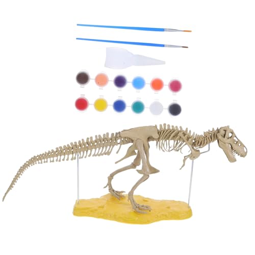 VALICLUD 1 Set Lebendiges DIY PVC Dinosaurierskelettmodell Für Die Montage Von Dinosaurierknochen Für Kinder Unvollendeter Archäologischer Dinosaurier Dreidimensionales Spielzeug von VALICLUD