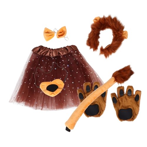 VALICLUD 1 Set Löwenkopfschmuck Anzug Löwenkostüm Lustiges Kostüm Halloween Tierkostüm Verkleidung Kostümset Cosplay Kind Löwe Tierschwänze Mähne Babykostüme Kunststoff Hellbraun VALICLUD 1 Set Löwenkopfschmuck Anzug Löwenkostüm Lustiges Kostüm Halloween Tierkostüm Verkleidung Kostümset Cosplay Kind Löwe Tierschwänze Mähne Babykostüme Kunststoff Hellbraun von VALICLUD