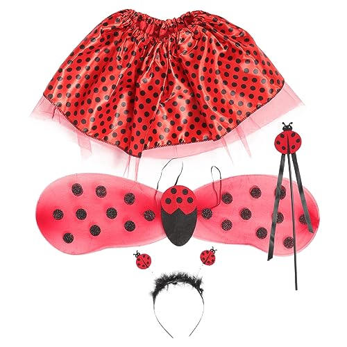 VALICLUD 1 Set Marienkäfer Kostüm Für Mädchen Marienkäfer Kostüm Marienkäfer Party Dekorationen Flügel Outfits Für Stirnbänder Für Dekoratives Stirnband Tutu Rock Feen Kostüm Roter VALICLUD 1 Set Marienkäfer Kostüm Für Mädchen Marienkäfer Kostüm Marienkäfer Party Dekorationen Flügel Outfits Für Stirnbänder Für Dekoratives Stirnband Tutu Rock Feen Kostüm Roter von VALICLUD