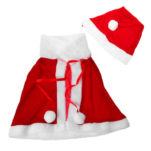 VALICLUD 1 Set Santa Mantel Für Kleinkind Santa Schal Rot Weihnachten Santa Cap Stoff Santa Hut VALICLUD 1 Set Santa Mantel Für Kleinkind Santa Schal Rot Weihnachten Santa Cap Stoff Santa Hut von VALICLUD