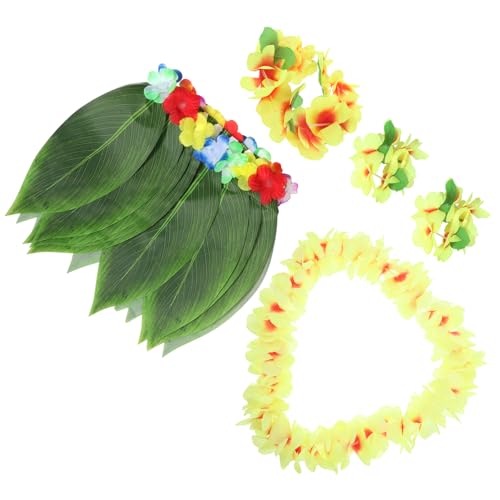 VALICLUD Wunderschöner Blätterrock für Luau-party Hawaii-kostüm Verstellbarer Bund Grünes Thema von VALICLUD