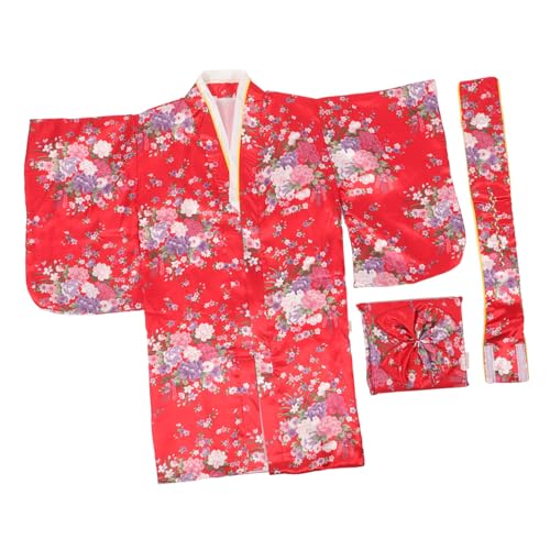 VALICLUD 1 Set Traditioneller Japanischer Kimono, Japanischer Mädchen-kimono, Japanische Kimono-kostüm-kleidung Für Kinder von VALICLUD