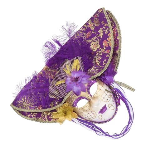 VALICLUD 1 Stk. große Hutmaske Mantel Gesichts- frauen gesichtsabdeckung Maske im europäischen Stil Maskerade halloween masken halloweenmaske Mädchen-Abdeckung Kostüm Cosplay-Maske Plastik von VALICLUD