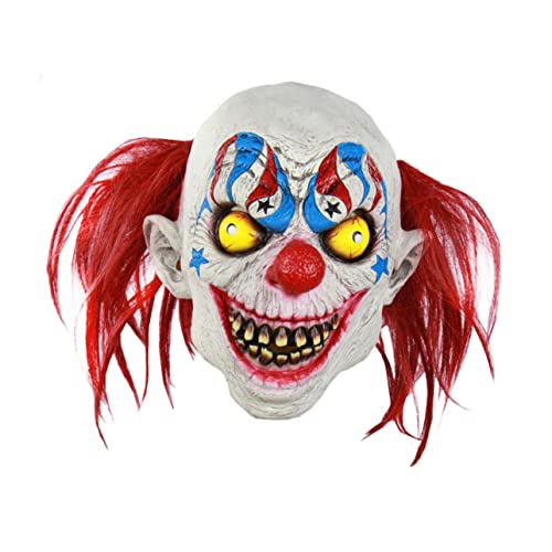 VALICLUD 1 Stück Clown-maske Halloween-cosplay-kopfbedeckung Halloween-maske Halloween Böse Maske Kostümmasken Für Erwachsene Gruselige Clown-kopfbedeckung Colorful Emulsion VALICLUD 1 Stück Clown-maske Halloween-cosplay-kopfbedeckung Halloween-maske Halloween Böse Maske Kostümmasken Für Erwachsene Gruselige Clown-kopfbedeckung Colorful Emulsion von VALICLUD