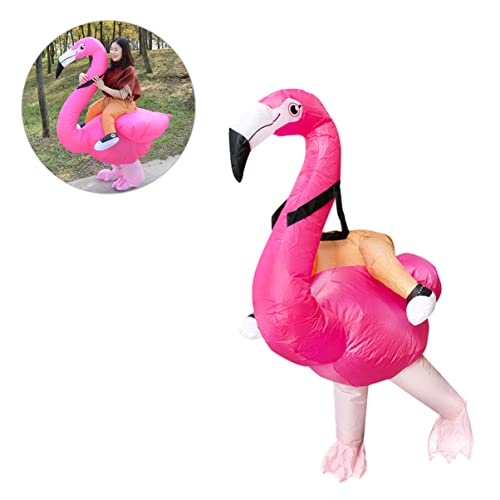VALICLUD 1 Stück Flamingo Aufblasbarer Anzug Aufblasbares Flamingo Kostüm Für Erwachsene Aufblasbares Kostüm Aufblasbares Kostüm Für Erwachsene 3D Flamingo Outfit Bis Halloween Kostüme von VALICLUD