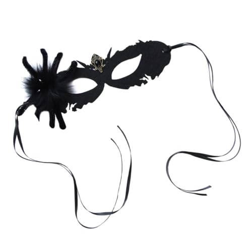 VALICLUD 1 Stück Halbgesichts Spinnenmaske Halbgesichts Ballmasken Halloween Spinne Neuartiges Halloween Kostüm Dekoratives Accessoire Halloween Party Dekoration Kostüm Party von VALICLUD